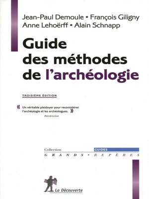 cover image of Guide des méthodes de l'archéologie